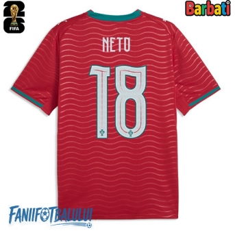Portugalia Pedro Neto #18 Tricou Fotbal Replică Mondial 2026 Barbati Acasa